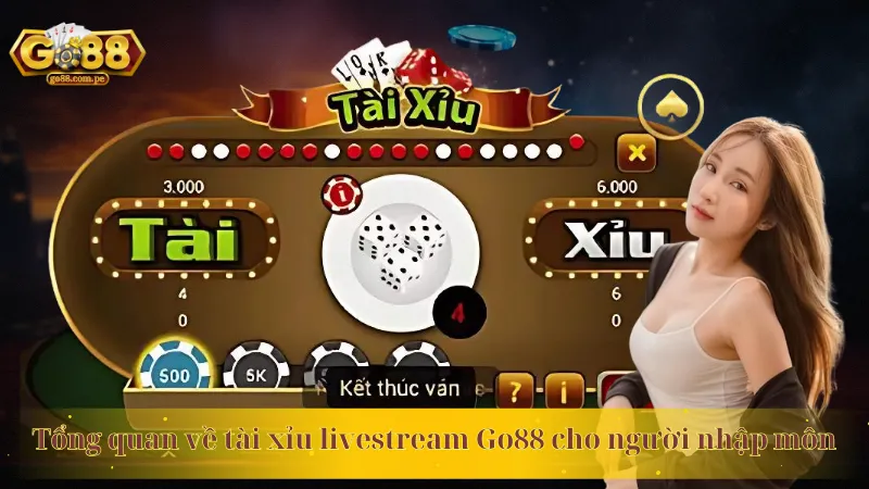 Tổng quan về tài xỉu livestream Go88 cho người nhập môn